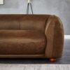 Marlon - Luxury Italian Leather Sofa - Brown / Rustic - Image 9