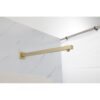 Wall Mounted Shower Arm With Flange, 16" Stainless Steel For Rain Shower Heads - Gold - Image 5