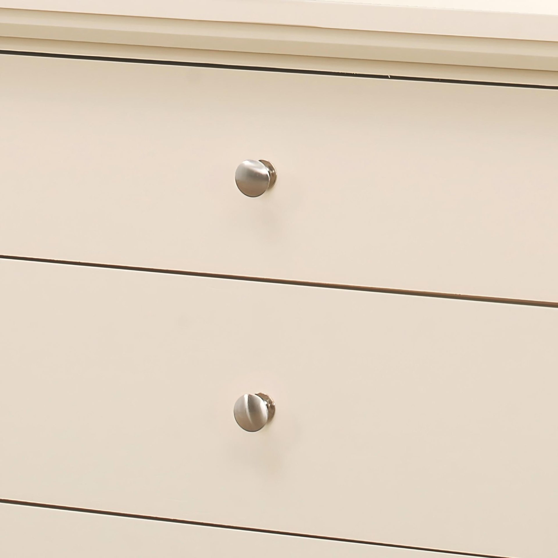 3 Drawer Nightstand - Beige - Image 4