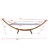 Person Hammock With Stand Set For Indoor Outdoor Standalone - Beige - Image 3