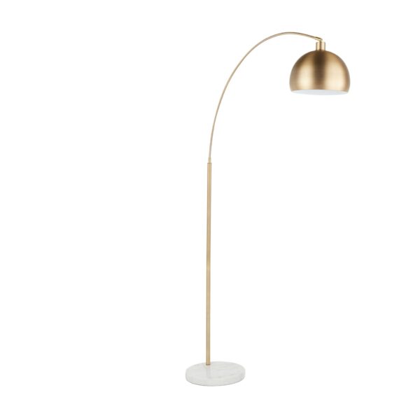 March - Contemporary Floor Lamp - Antique Brass