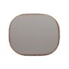 Willow - Oval Woven Patio Coffee Table, Wicker Frame - Wheat Beige / Golden Brown - Image 4