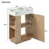Bathroom Vanity With Sink, 21.6" Freestanding Wood Grain Cabinet With Storage Ideal For Small Bathrooms - Wood - Image 3