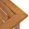 Outdoor Minimalist Acacia Wood Rectangle Bar Table, Durable Hardwood - Teak - Image 9