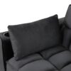 Multi Functional Sofa Bed With Cup Holder And USB Port For Living Room Or Apartments - Black - Image 24