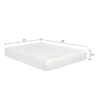 10" Plush Gel Memory Foam Mattress For King Bed With Cooling Technology Aloe Vera Cover - White - Image 8