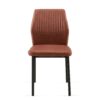 Dining Chairs Living Room Chair Modern Kitchen Armless Side Chair With Metal Legs (Set of 4) - Brown - Image 6