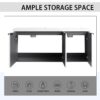 Contemporary Wall Mounted Bathroom Vanity With Resin Double Sink & Soft Close Doors - White - Image 6
