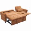 2 In 1 Sofa 3 Seater Sofa With Sofa Bed And Reversible Recliner - Orange - Image 20