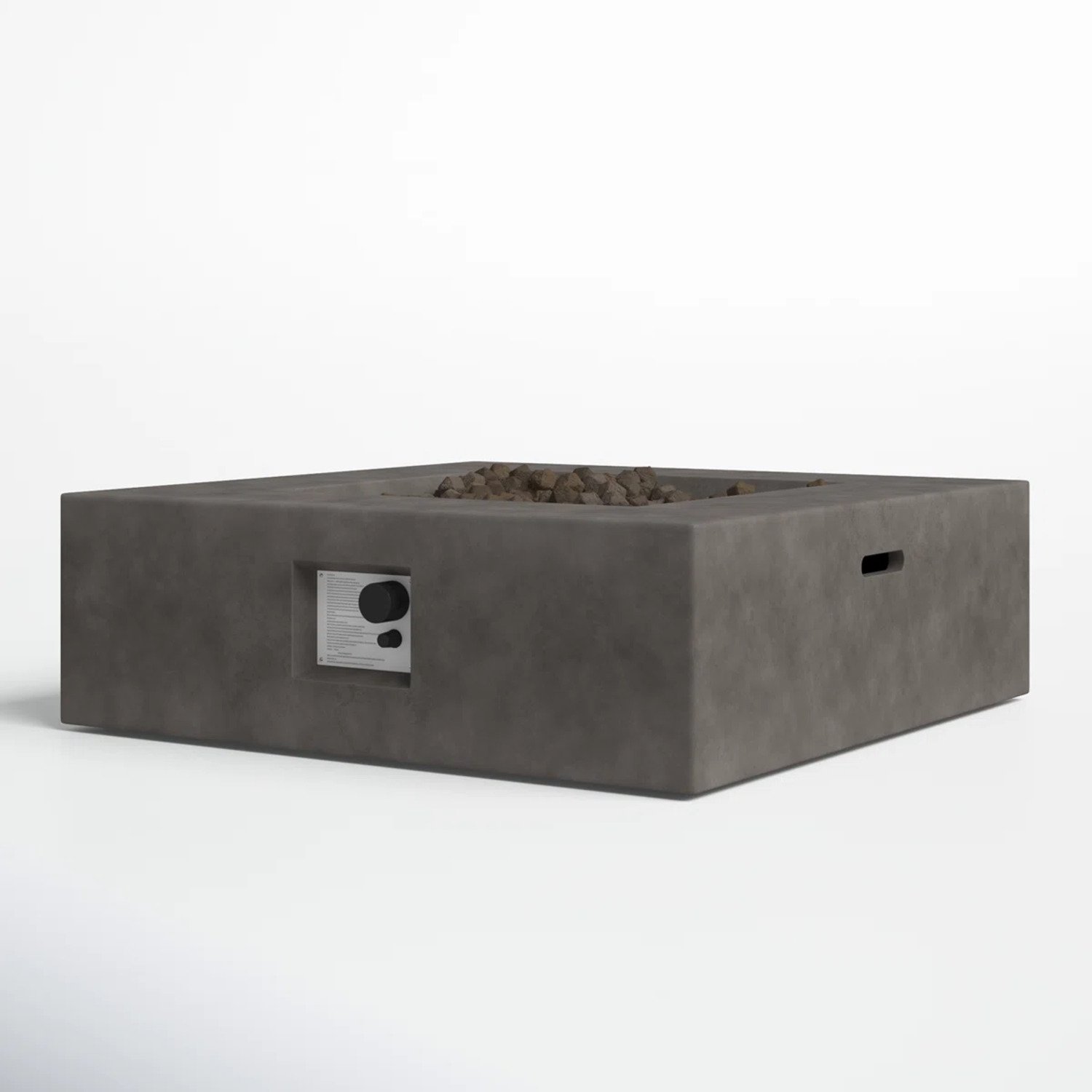 Outdoor Handcrafted Fire Pit Table - Charcoal - Image 5