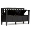 Brooklyn - Entryway Storage Bench - Black - Image 2