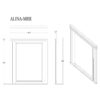 Adalid - Square Shaped Mirror With LED Lighting And Glittered Detailing - White - Image 3