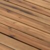 Coffee Table Durable Solid Acacia Wood - Natural Wood / Brown - Image 8
