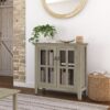 Artisan - Low Storage Cabinet - Distressed Gray - Image 9