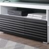 Buck II - High Gloss TV Stand - White / Black - Image 6