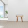 Boucle Tray Style Footstool - Cream - Image 10