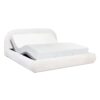 Archie Puffy Grounded - King Upholstered Platform Bed - Almond White - Image 5