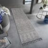 Guros - 2' X 8' Traditional Indoor / Outdoor Area Rug - Gray / White - Image 2