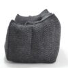 Comfortable Dual Beanbag Chair With High Resilience Foam Core For 2 People - Black - Image 12