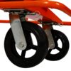 Heavy Duty Drywall Sheet Cart & Panel Dolly With 2400Lbs Capacity, Mold On Rubber Wheels, Steel Construction - Orange - Image 10