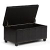 Amelia - Storage Ottoman Bench - Midnight Black - Image 2
