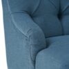 Nicole - French Style Upholstered Loveseat With Tufted Backrest - Navy Blue - Image 12