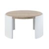 Zoma - High Gloss Coffee Table - Oak / White - Image 2
