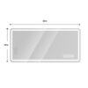 LED Bathroom Vanity Mirror, Anti Fog, Dimmable, Shatter Proof Tempered Glass - Silver - Image 6