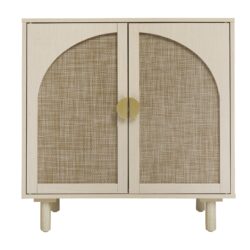 2 Door Cabinet, For Bedroom - Natural
