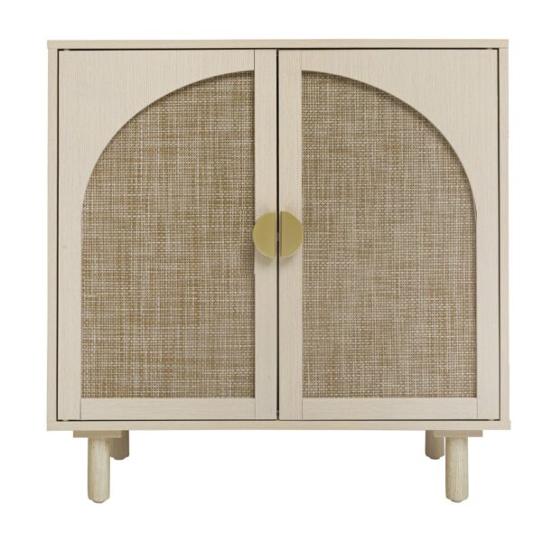 2 Door Cabinet, For Bedroom - Natural
