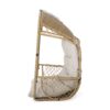 Malia - Outdoor / Indoor Wicker Hanging Chair With Cushion - Brown / Beige - Image 7