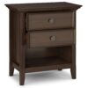 Amherst - Bedside Table - Natural Aged Brown - Image 2