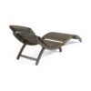 Lahaina - Wood Foldable Chaise Lounge Acacia Outdoor Relaxation Chair - Gray - Image 8