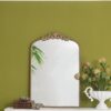 Arch Mirror, Baroque Inspired Wall Decor For Bathroom Bedroom Living Room - Gold - Image 5