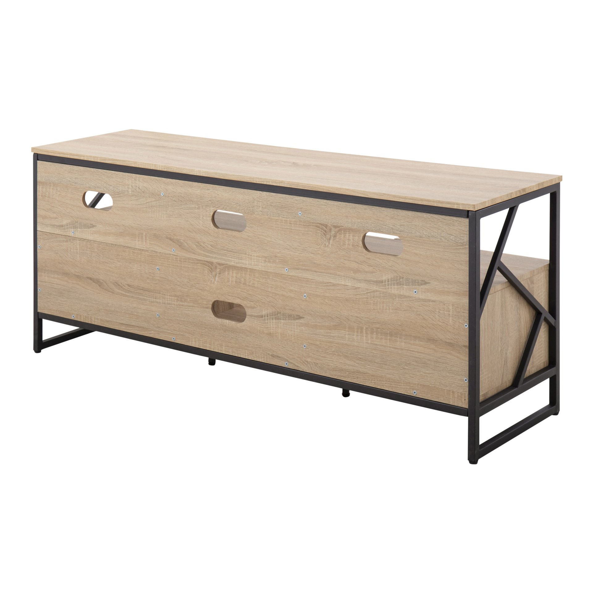 Folia - Contemporary TV Stand - Natural / Black - Image 4