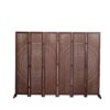 Panel Solid Wood, Folding Room Divider - Brown - Image 10