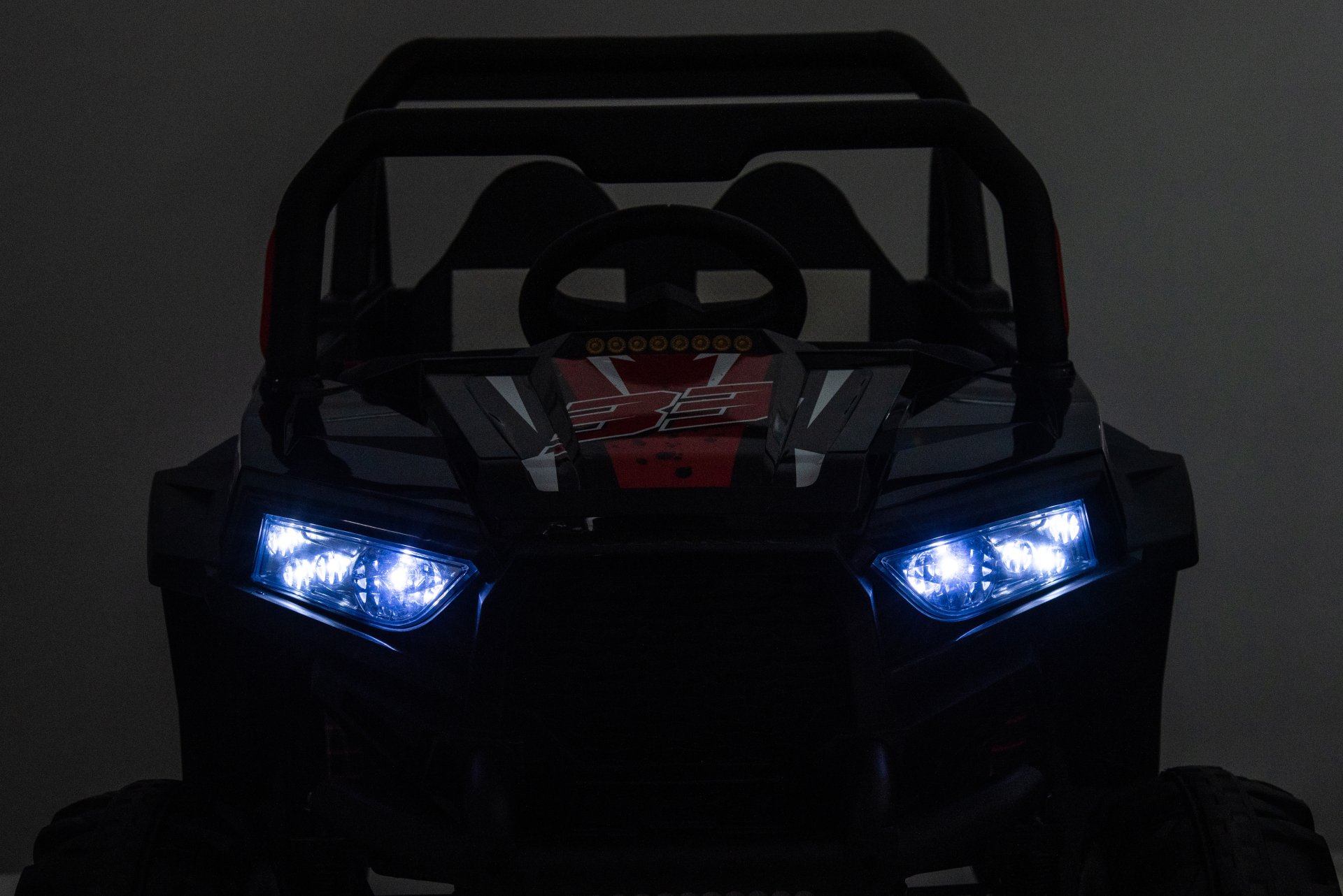 12V7A*1 30W*4 Four-Wheel Drive Leather Seat One Button Start, Forward And Backward, High And Low Speed, Music, Front Light, Power Display, Two Doors Can Open, 2.4G R / C, Seat Belt Four Wheel Absorber - Black - Image 27