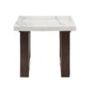 Edwyn - Natural Marble Top End Table - White - Image 2