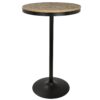 Dakota - Industrial Adjustable Bar / Dinette Table - Black - Image 3