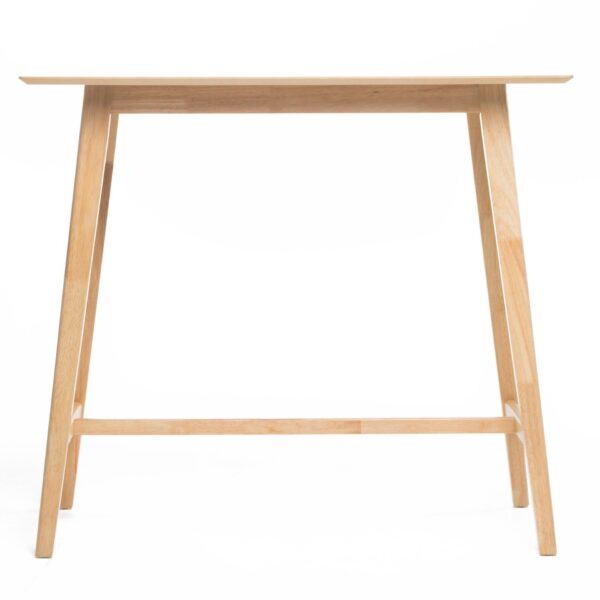 Bar Height Dining Table With Splayed Legs And Elongated Rectangular Top - Natural