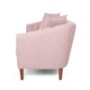 Contemporary 3 Seater Sofa With Plush Accents - Blush - Image 7