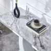 Modern Minimalist Light Rectangular Counter Bar Table For Bedroom Balcony Office - Light Gray - Image 5