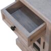 Glazed Bedside Table - Stone White - Image 9