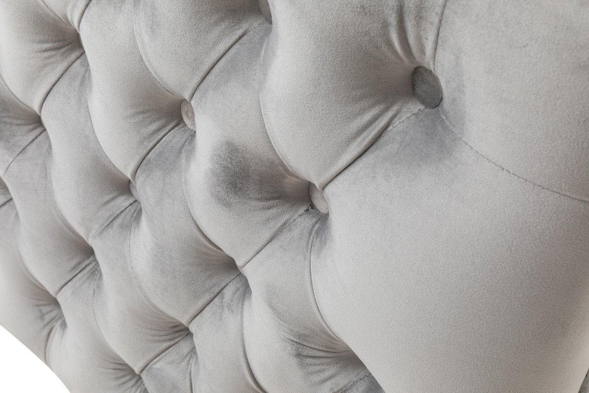 Bayberry - Velvet Loveseat With 2 Pillows - Gray - Image 4