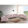 Chic Contemporary Loveseat - Pink - Image 5