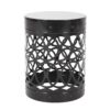 Delight - Powder Coated Iron End Table, (Set of 2) - Black - Image 5