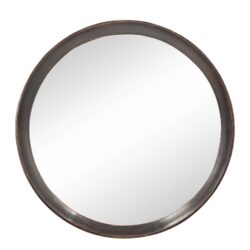 Transitional Decor Style Mango Wood Wall Mirror Wall Decor With Frame Of Solid Mango Wood For Bathroom, Entryway Console Lean Against Wall - Dark Brown