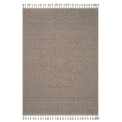 Guros - 4' X 6' Medallion Indoor / Outdoor Area Rug - Beige
