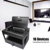 16 Bay Charging Cabinet For Laptop book, Locking Charging Station - Black - Image 15