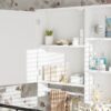 Wall Mounted Bathroom Storage Cabinet, Medicine Cabinets With Large Mirror Door, Adjustable Shelves And Three Open Storage Levels(Not Include Bathroom Vanity) - White - Image 9